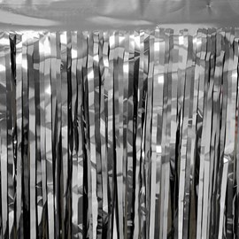 Silver 30" Metallic Fringe